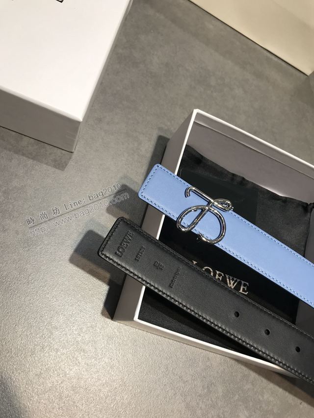 LOEWE皮帶 原單進口雙面頭層牛皮 羅意威女士皮帶  xfp2153